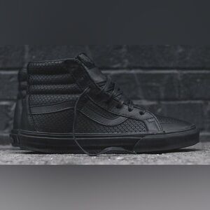RARE Vans Sk8 Hi Snake Leather Sneakers size 7